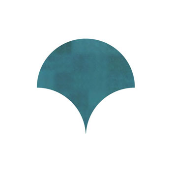 Mosaic House Moroccan tile Fleurs Loose 28 Teal  solid zellige, mosaic, zellij, loose, size, glaze 